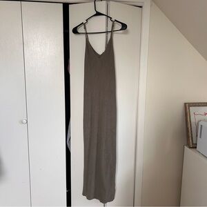 Elegant Gray Maxi Dress